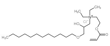 [3-(dodecyloxy)-2-hydroxypropyl]diethyl[2-[(1-oxoallyl)oxy]ethyl]ammonium chloride结构式