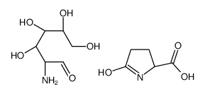 5-oxo-L-proline, compound with 2-amino-2-deoxy-D-glucose (1:1)结构式