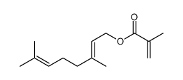 3,7-dimethylocta-2,6-dienyl methacrylate结构式