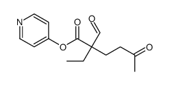 ethyl ()-β-oxo-α-(3-oxobutyl)-4-pyridylpropionate结构式