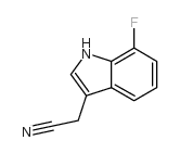 2-(7-fluoro-1H-indol-3-yl)acetonitrile Structure