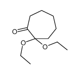 2,2-diethoxycycloheptan-1-one Structure
