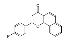 2-(4-fluorophenyl)benzo[h]chromen-4-one Structure