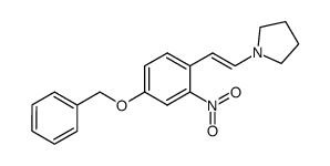 (E)-4-benzyloxy-2-nitro-β-pyrrolidinostyrene结构式