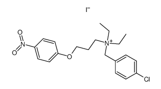 (4-Chloro-benzyl)-diethyl-[3-(4-nitro-phenoxy)-propyl]-ammonium; iodide结构式