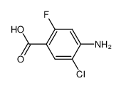4-amino-5-chloro-2-fluorobenzoic acid Structure
