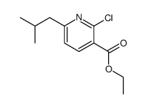 2-chloro-6-isobutyl-nicotinic acid ethyl ester结构式
