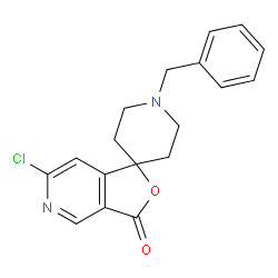 1'-苄基-6-氯-3H-螺[呋喃并[3,4-c]吡啶-1,4'-哌啶]-3-酮结构式