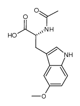 Nα-acetyl-5-methoxy-D-tryptophan Structure