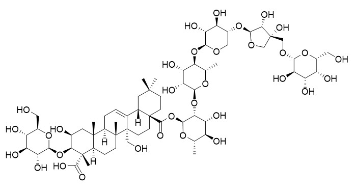 瓜子金皂苷XLIX结构式