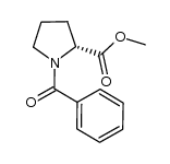 (R)-methyl 1-benzoylpyrrolidine-2-carboxylate结构式