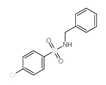 Benzenesulfonamide,4-chloro-N-(phenylmethyl)-结构式