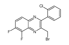 3-(bromomethyl)-2-(2-chlorophenyl)-5,6-difluoroquinoxaline Structure