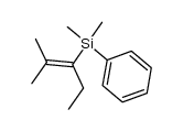 dimethyl(2-methylpent-2-en-3-yl)(phenyl)silane Structure