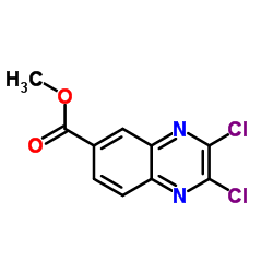2,3-二氯-6-喹喔啉羧酸甲酯结构式