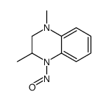 (9CI)-1,2,3,4-四氢-2,4-二甲基-1-亚硝基喹噁啉结构式
