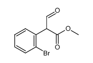 methyl 2-(2-bromophenyl)-2-formylacetate结构式