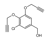 [3-chloro-4,5-bis(prop-2-ynoxy)phenyl]methanol Structure