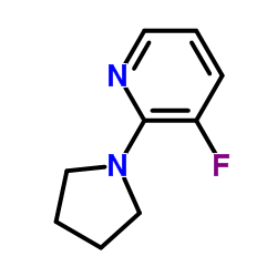 3-Fluoro-2-(1-pyrrolidinyl)pyridine Structure