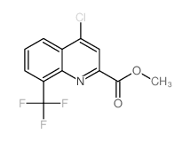 4-氯-8-(三氟甲基)喹啉-2-羧酸甲酯结构式