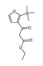 ethyl 3-oxo-3-(2'-trimethylsilyl-3'-furyl)propanoate Structure