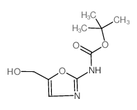 (5-(羟甲基)恶唑-2-基)氨基甲酸叔丁酯结构式