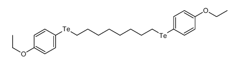 1-ethoxy-4-[8-(4-ethoxyphenyl)tellanyloctyltellanyl]benzene结构式