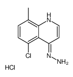 5-Chloro-4-hydrazino-8-methylquinoline hydrochloride Structure