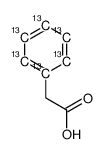 Phenyl-13C6-acetic acid Structure