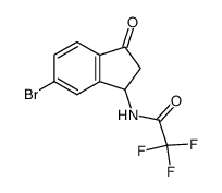 5-bromo-3-(trifluoroacetamido)indan-1-one Structure