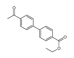 4-乙酰基-[1,1-联苯]-4-羧酸乙酯结构式
