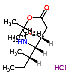 (3R,4S,5S)-3-甲氧基-5-甲基-4-(甲基氨基)庚酸叔丁酯盐酸盐结构式
