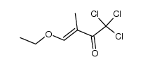 (E)-1,1,1-trichloro-4-ethoxy-3-methylbut-3-en-2-one Structure