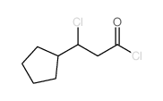3-氯-3-环戊基丙酰氯结构式