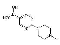 [2-(4-methylpiperazin-1-yl)pyrimidin-5-yl]boronic acid Structure