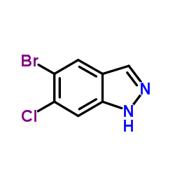 5-Bromo-6-chloro-1H-indazole Structure
