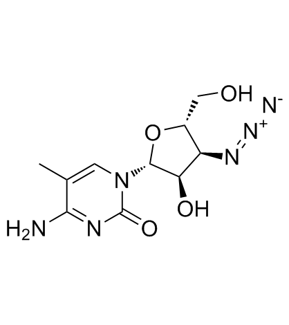 3'-Azido-3'-deoxy-5-methylcytidine Structure