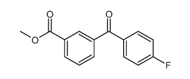 3-(4-fluorobenzoyl)benzoic acid methyl ester Structure
