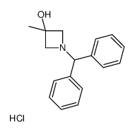 1-(二苯基甲基)-3-甲基-3-羟基氮杂啶盐酸盐结构式