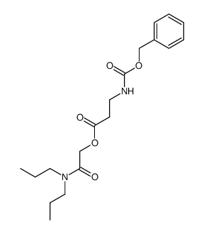 3-(((苄氧基)羰基)氨基)丙酸2-(二丙氨基)-2-氧代乙酯结构式