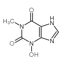 3-hydroxy-1-methylxanthine structure