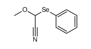 2-methoxy-2-(phenylselanyl)acetonitrile Structure