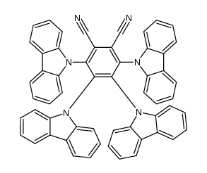 3,4,5,6-tetrakis(carbazol-9-yl)-1,2-dicyanobenzene Structure