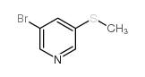 3-溴-5-甲基硫烷基吡啶结构式