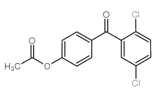 4-ACETOXY-2',5'-DICHLOROBENZOPHENONE Structure