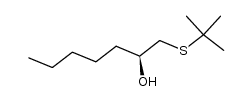(S)-1-(tert-butylthio)heptan-2-ol Structure