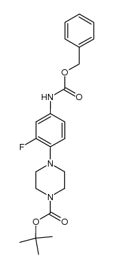 tert-butyl 4-(4-(benzyloxycarbonyl)-2-fluorophenyl)piperazine-1-carboxylate结构式