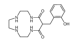 12-(2-hydroxybenzyl)-1,4,7,10-tetraazacyclotridecane-11,13-dione Structure