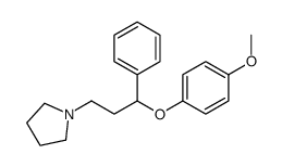 1-[3-(4-methoxyphenoxy)-3-phenylpropyl]pyrrolidine结构式