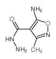 4-Isoxazolecarboxylicacid,5-amino-3-methyl-,hydrazide(9CI)结构式